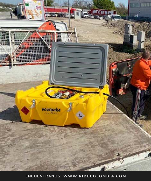 Tanque de almacenamiento Ecotanke 220 Litros Diésel — Bomba Eléctrica con Contador